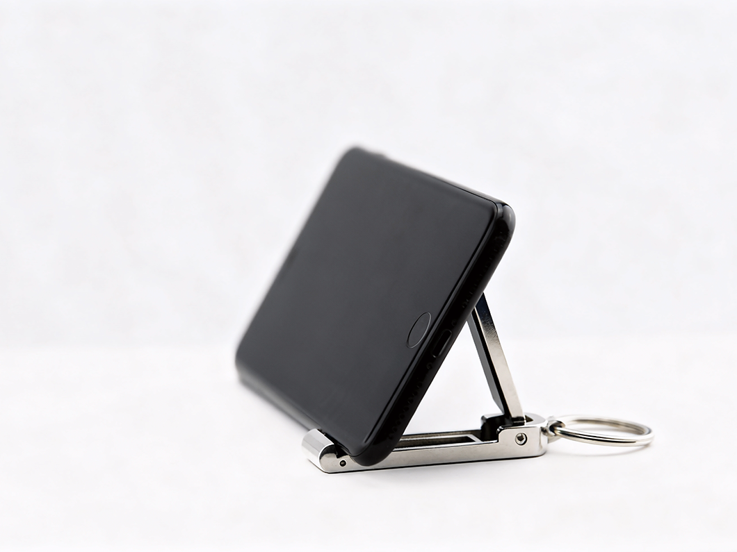 3-in-1 Phone Stand and Bag Hanger Keychain - View 2