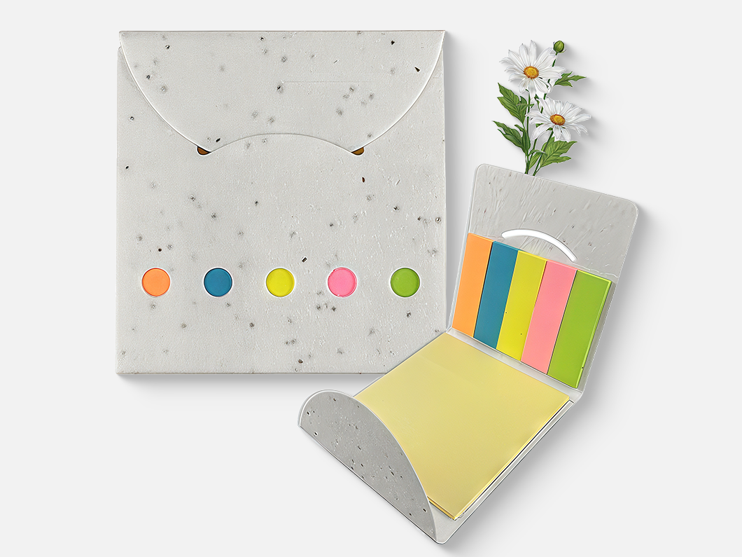 Plantable Seed Paper Sticky Note Pad - View 1