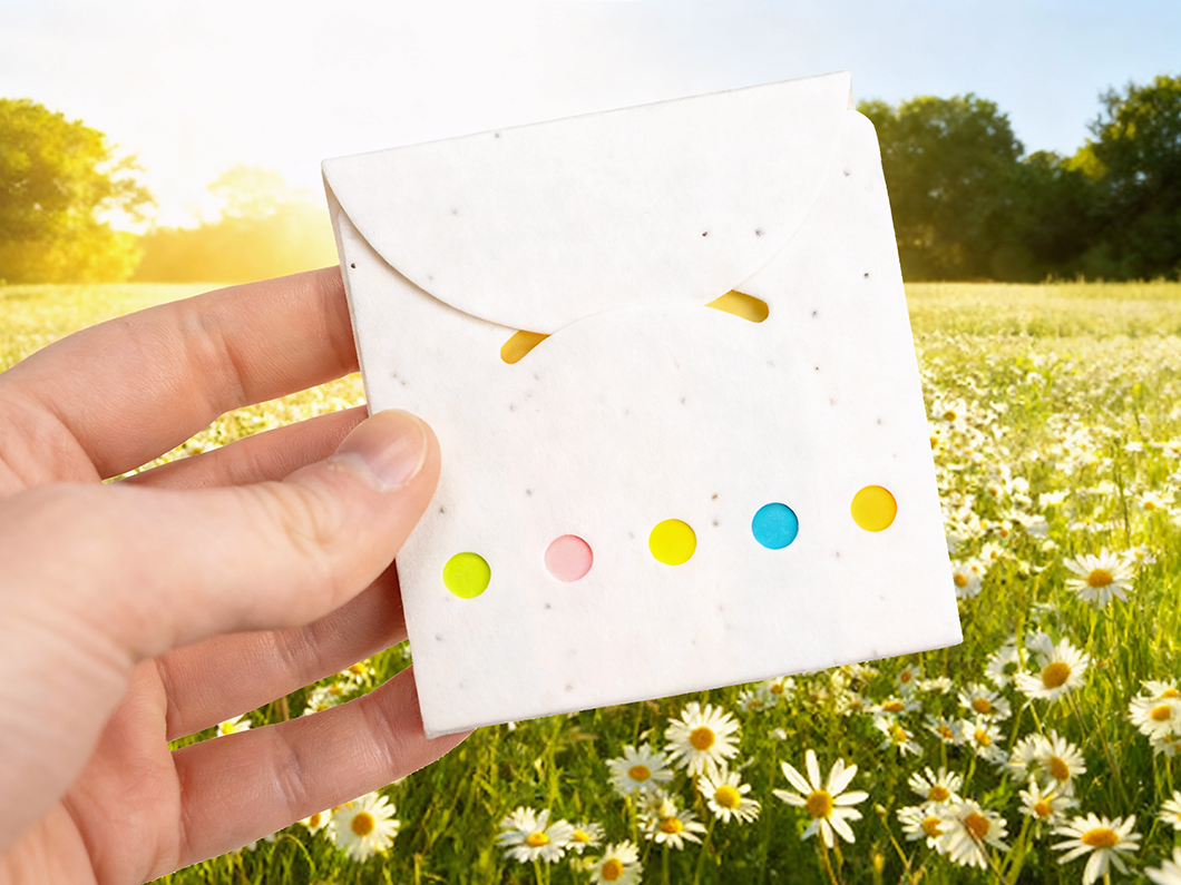 Plantable Seed Paper Sticky Note Pad - View 3