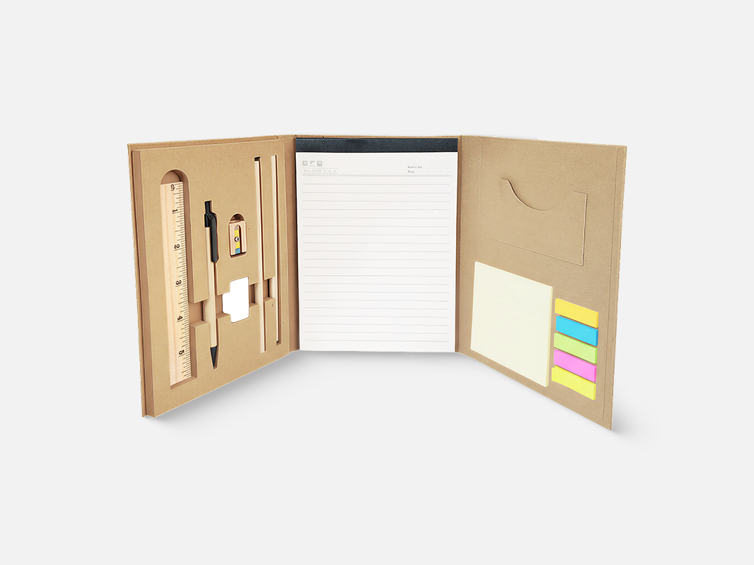 Kraft Notebook Organizer Set - View 1