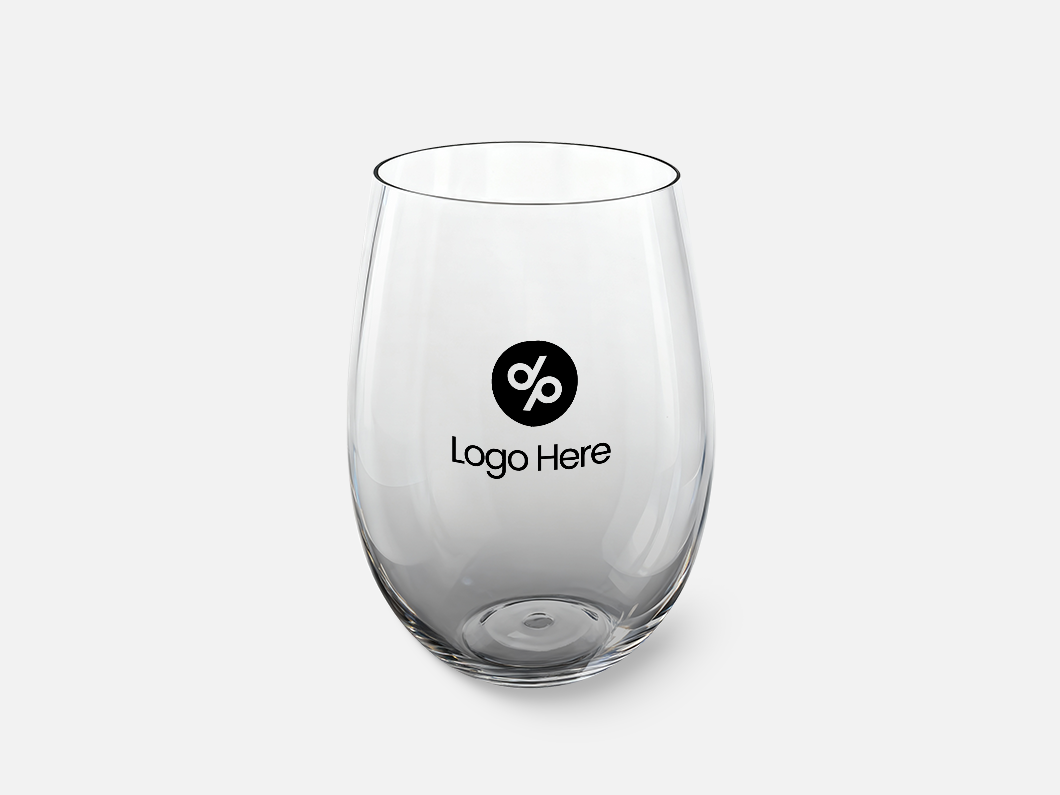 16oz Clear PET Stemless Wine Glass