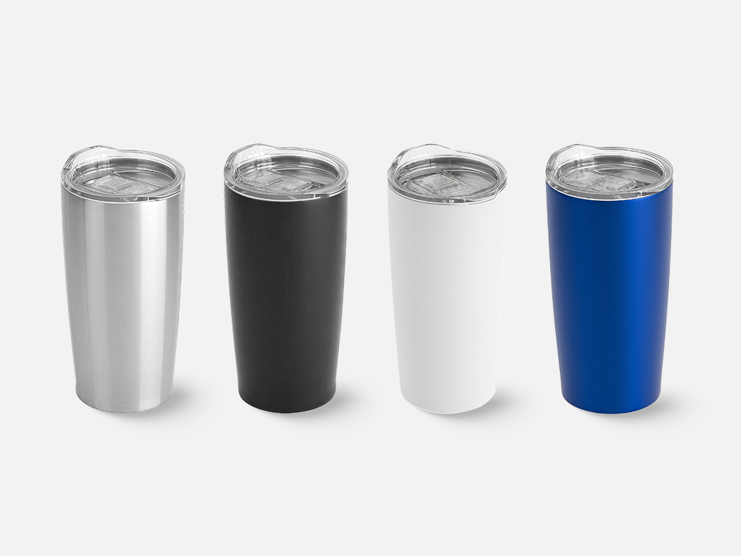 20oz Insulated Car Mug with Clear Lid - View 1
