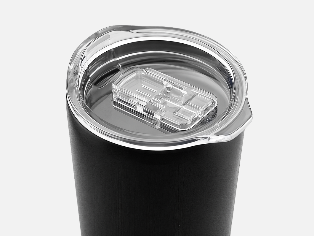 20oz Insulated Car Mug with Clear Lid - View 2