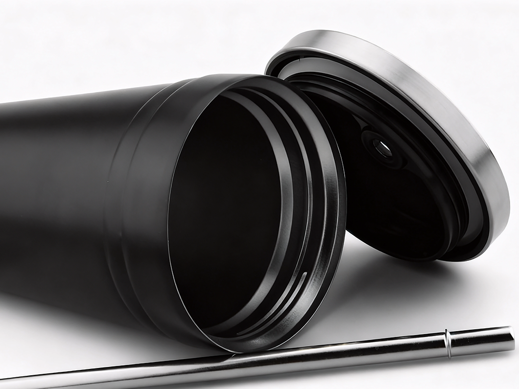 17oz Stainless Double-Wall Straw Tumbler - View 2