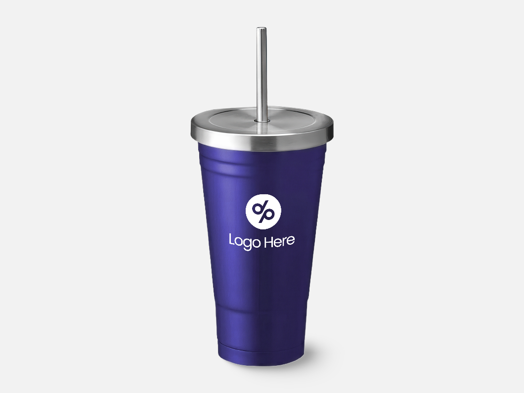 17oz Stainless Double-Wall Straw Tumbler - View 3