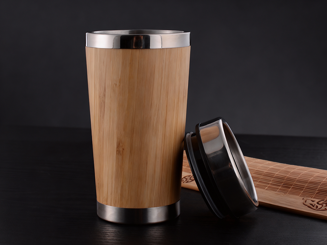 Bamboo 12oz Stainless Tumbler