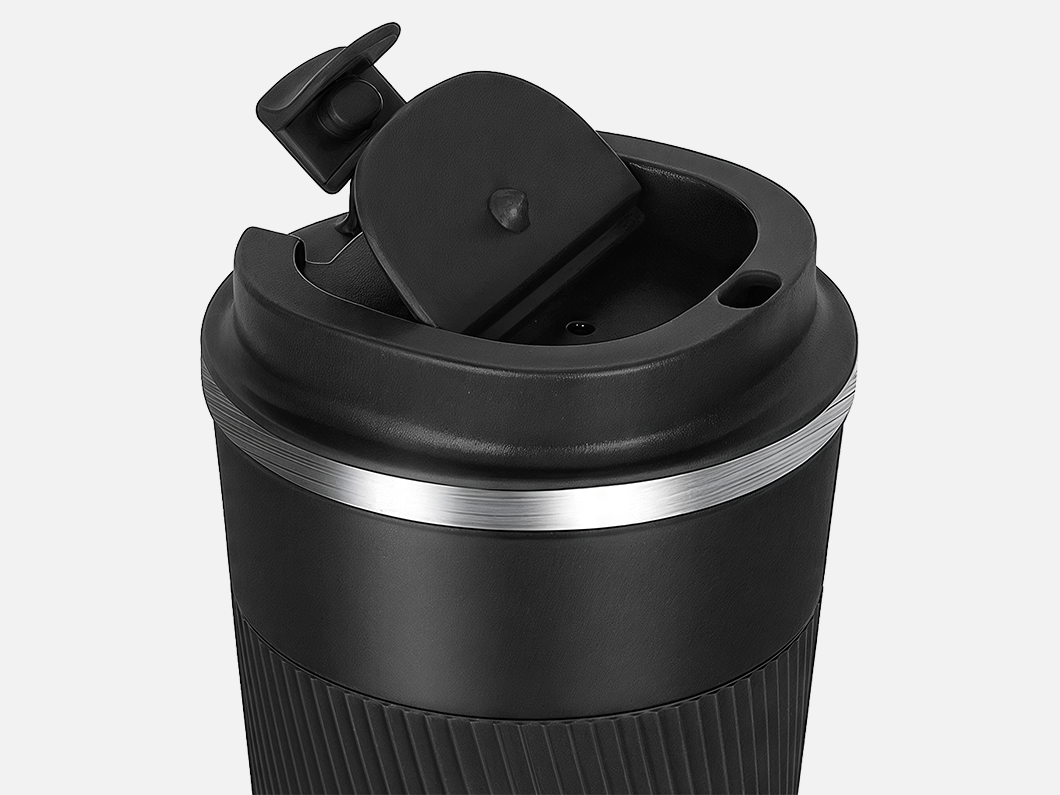 12oz Textured Grip Travel Mug - View 2
