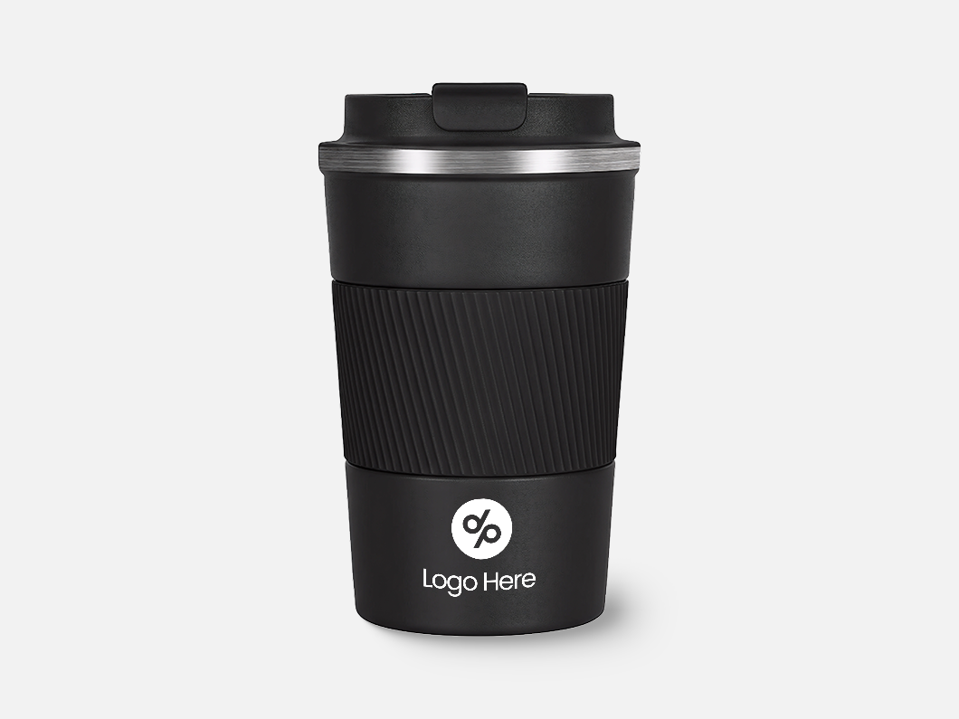12oz Textured Grip Travel Mug - View 3