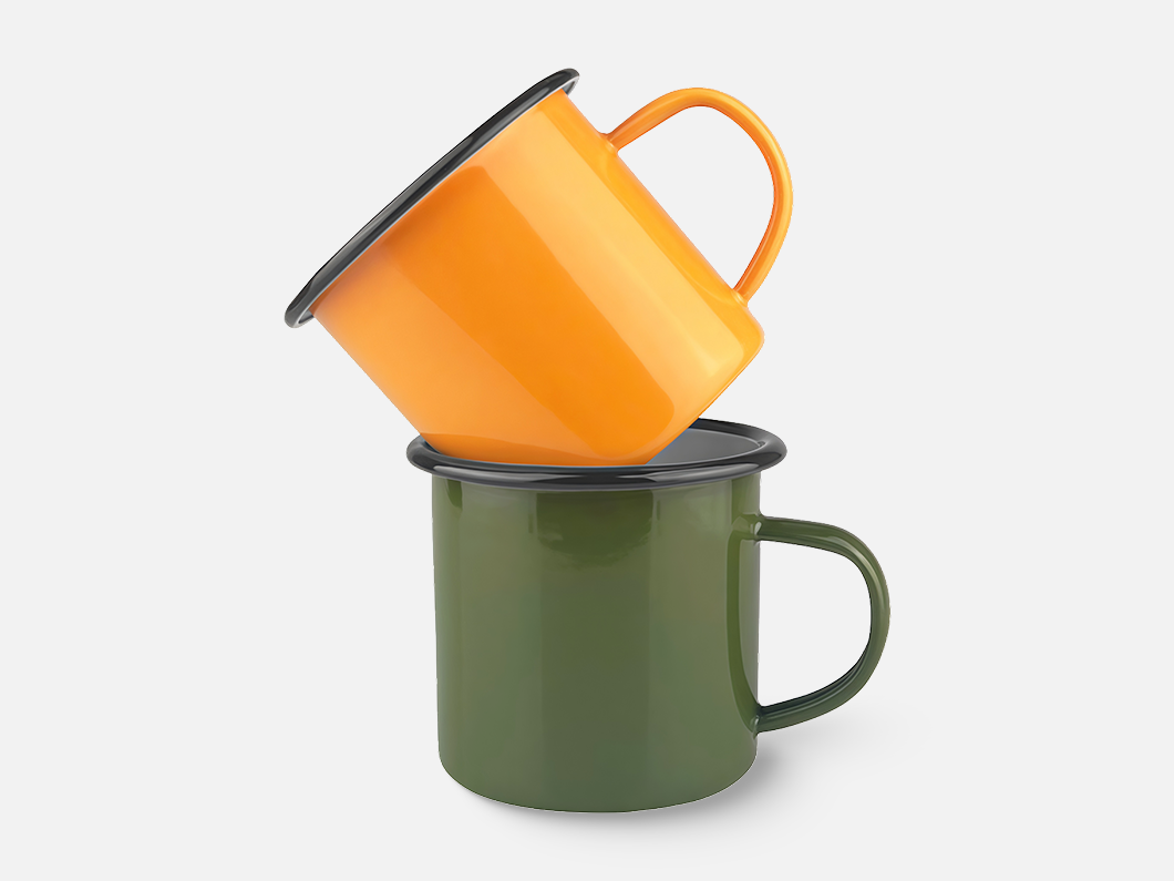 Vintage 12oz Enamel Mug - View 2