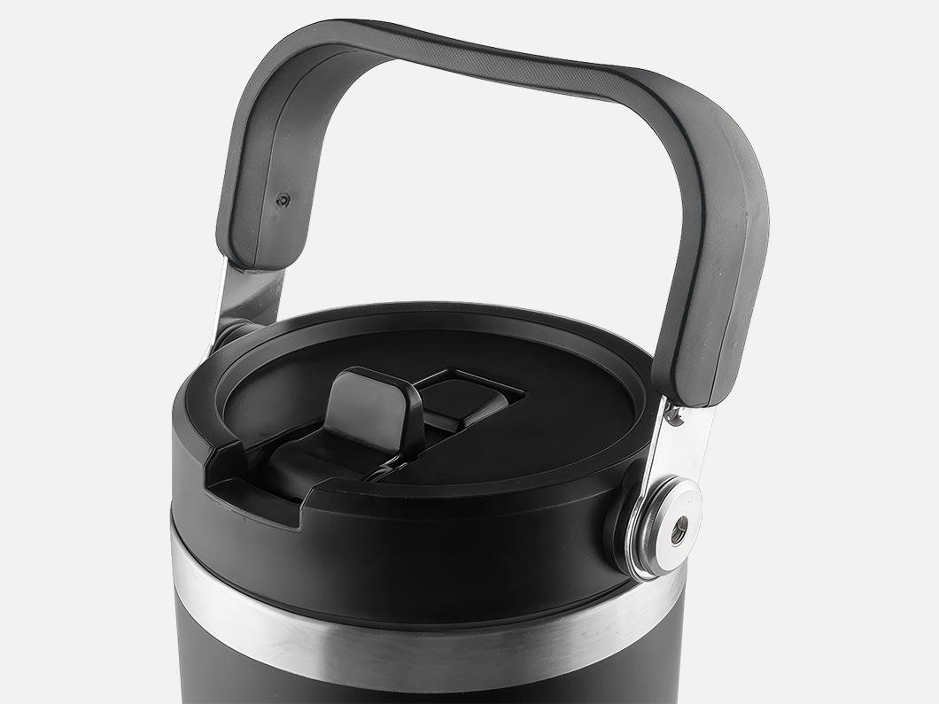 30oz Stainless Flip Lid Handle Tumbler - View 2