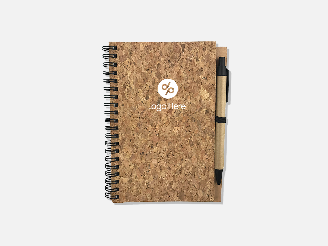 Cork Cover Spiral Notebook - View 2