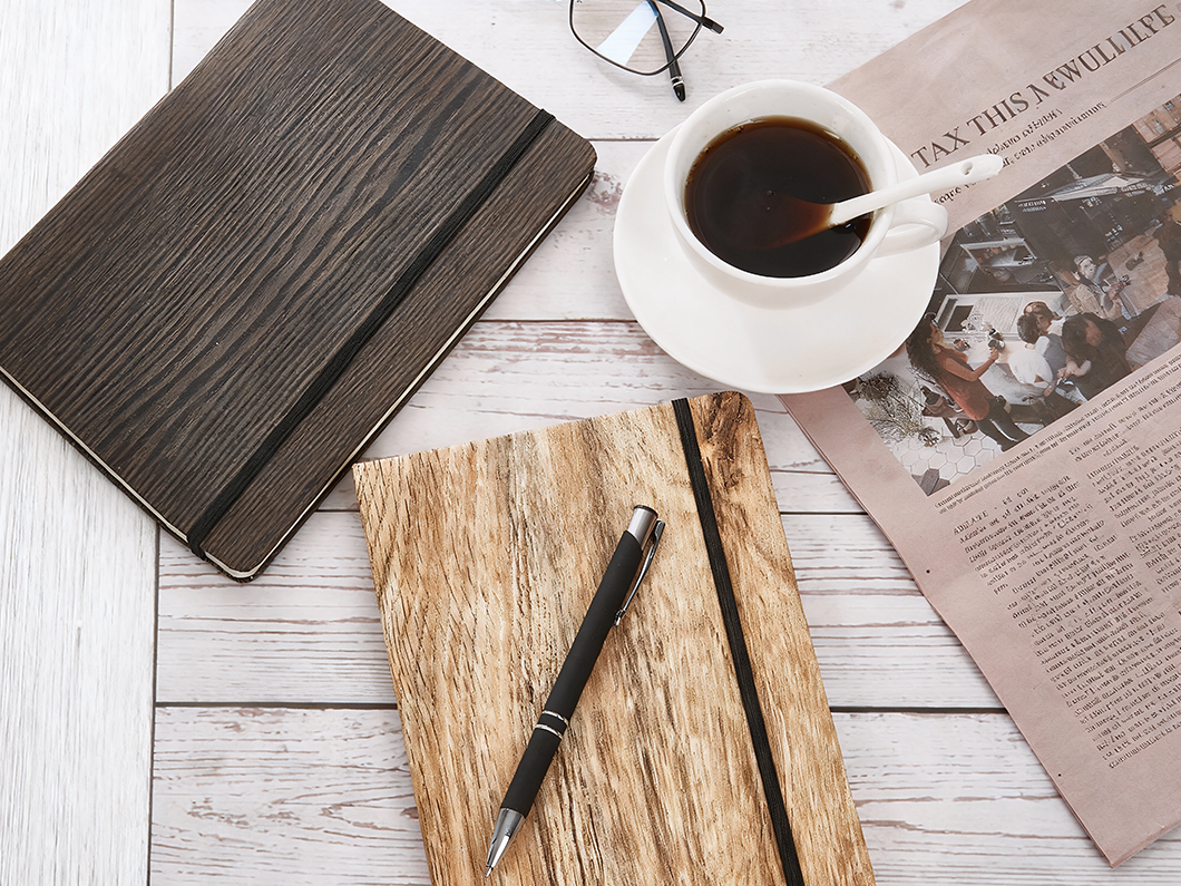 Wood Grain Hardcover Journal