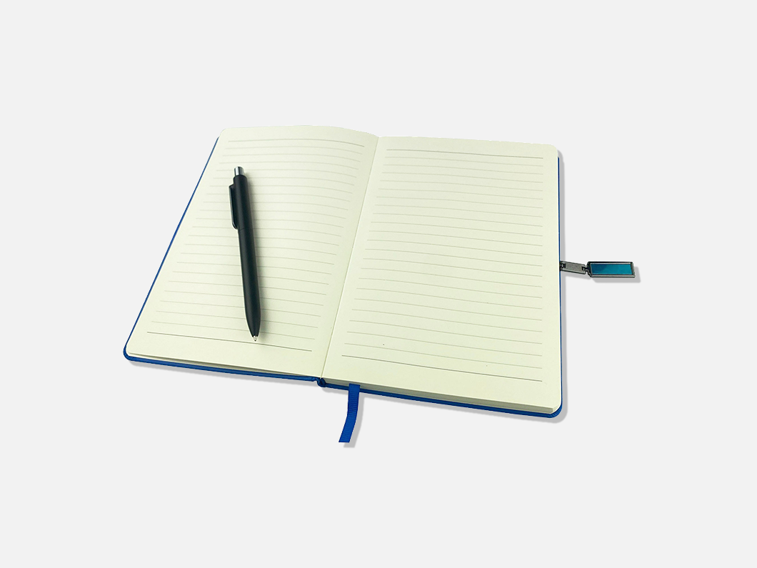 PU Notebook with Lined Pages - View 2