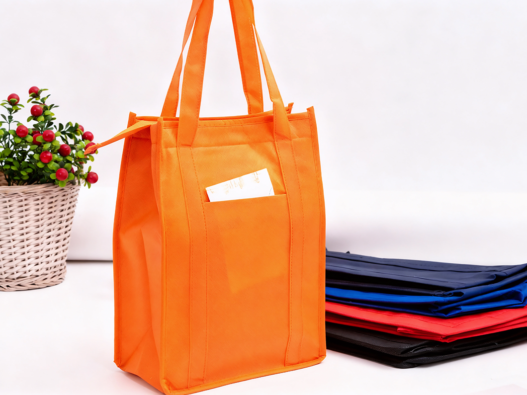 Non-Woven Insulated Lunch Tote Bag - View 1