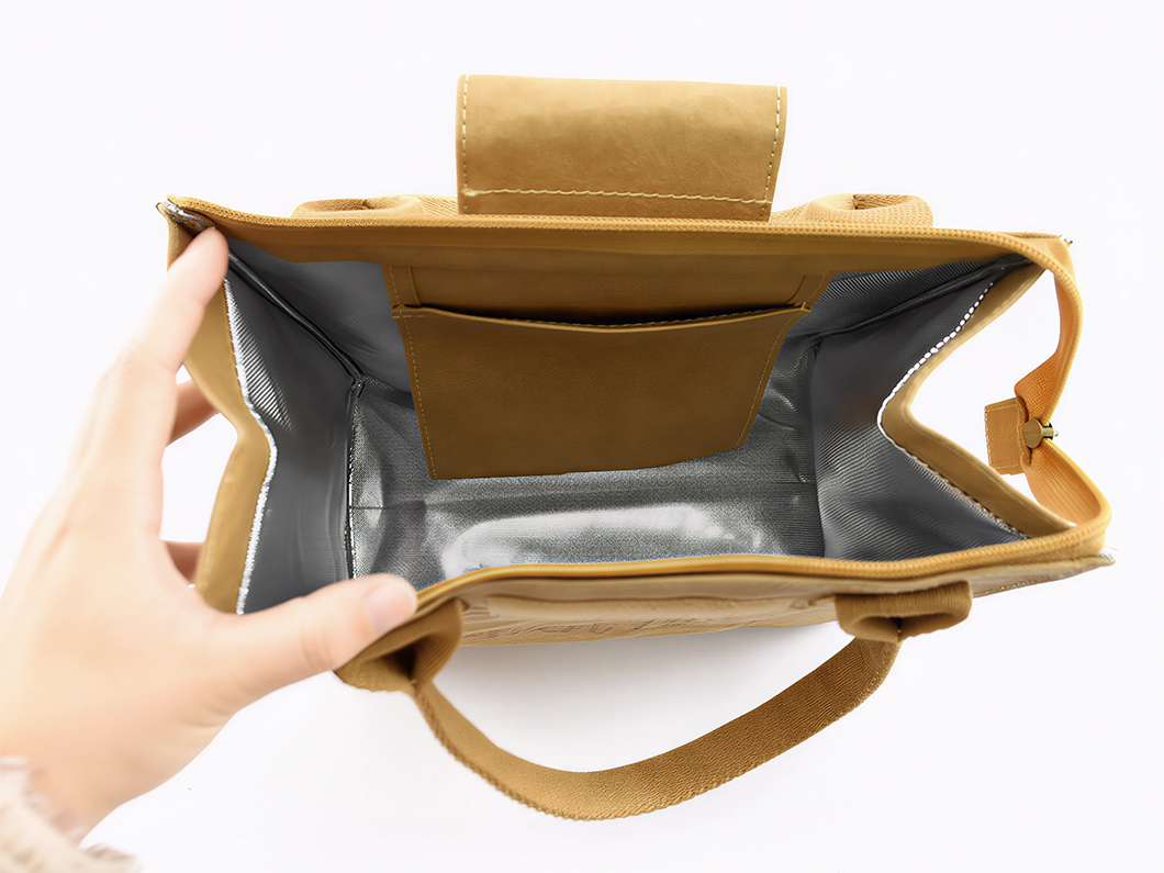 Kraft Paper Thermal Lunch Bag - View 2