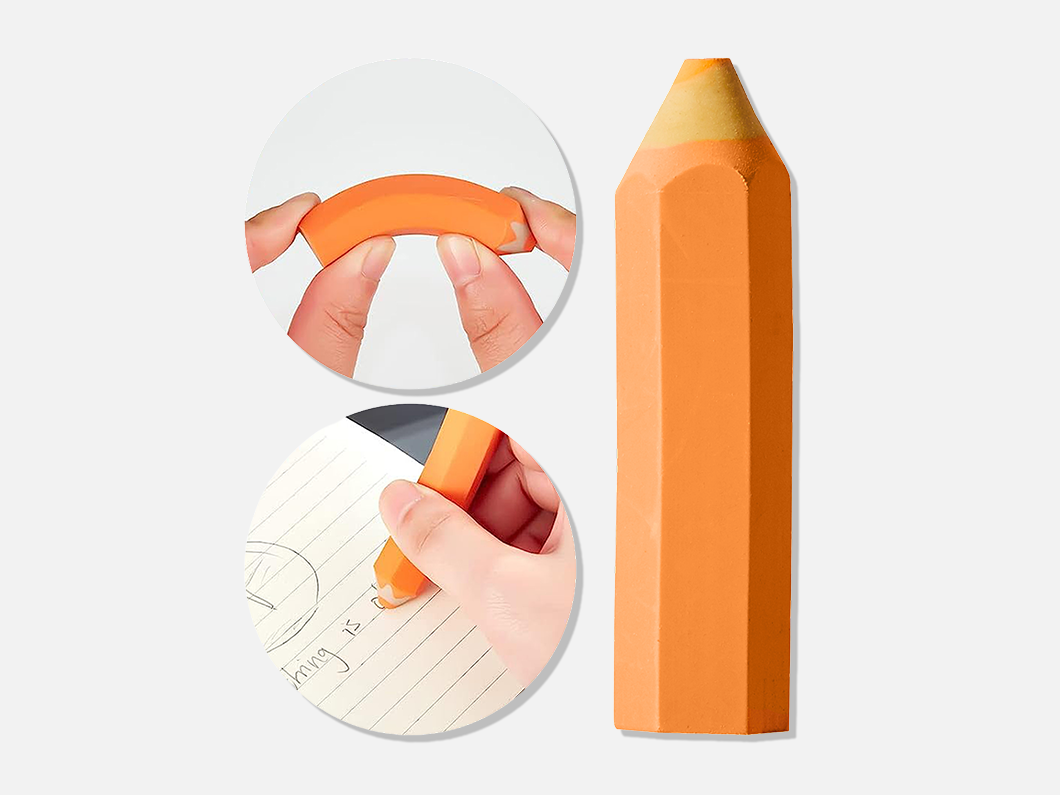 Pencil Shaped Eraser - View 2