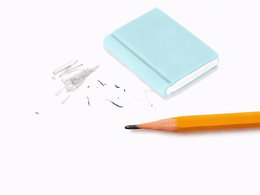Book Shaped Eraser - View 1