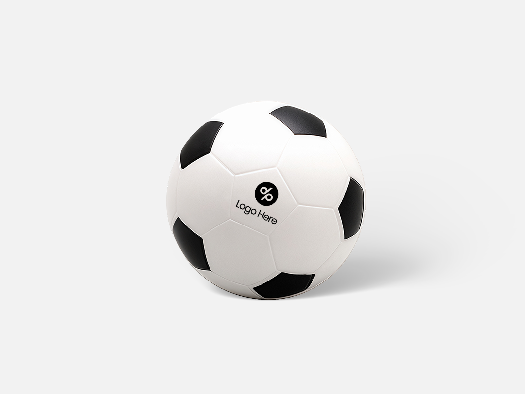 Small Soccer Stress Ball - View 1