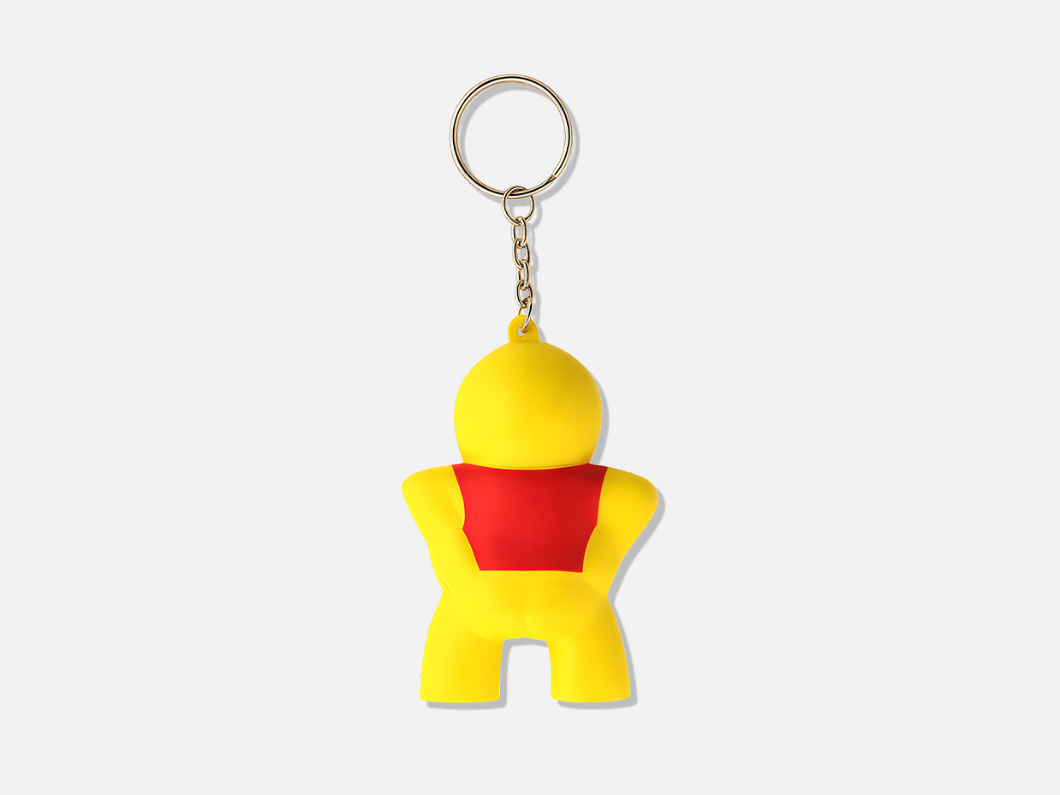 Smiley Man Stress Reliever Keychain - View 2
