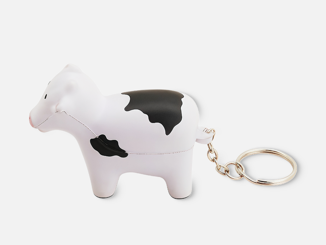 Cow Stress Reliever Keychain - View 2