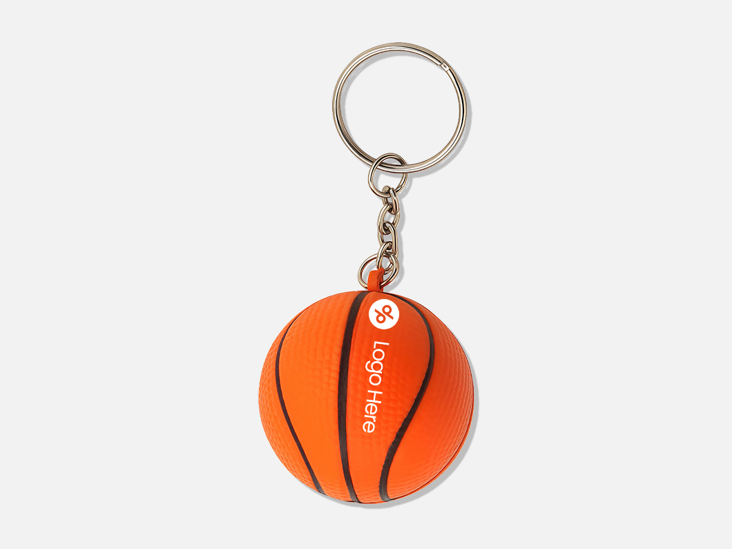 Basketball Stress Reliever Keychain - View 1