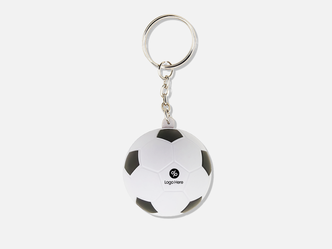 Soccer Ball Stress Reliever Keychain - View 2