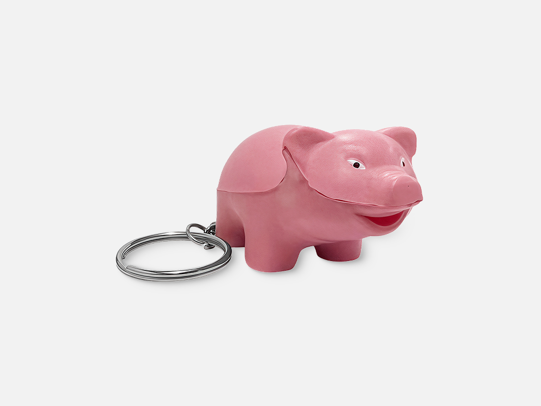 Pig Stress Reliever Keychain - View 2