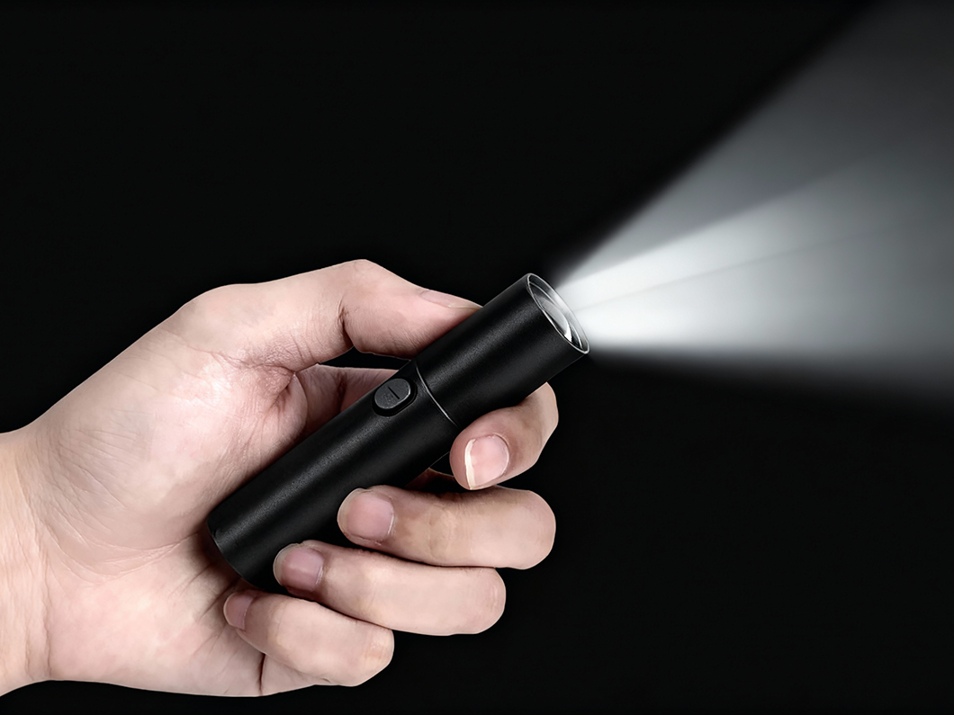 Aluminium Pocket LED Flashlight - View 1