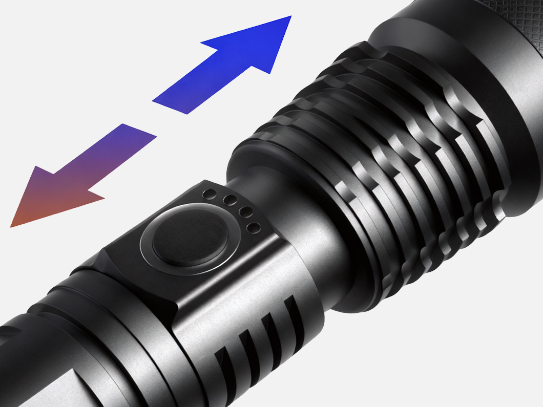 High-Power LED Flashlight - View 2