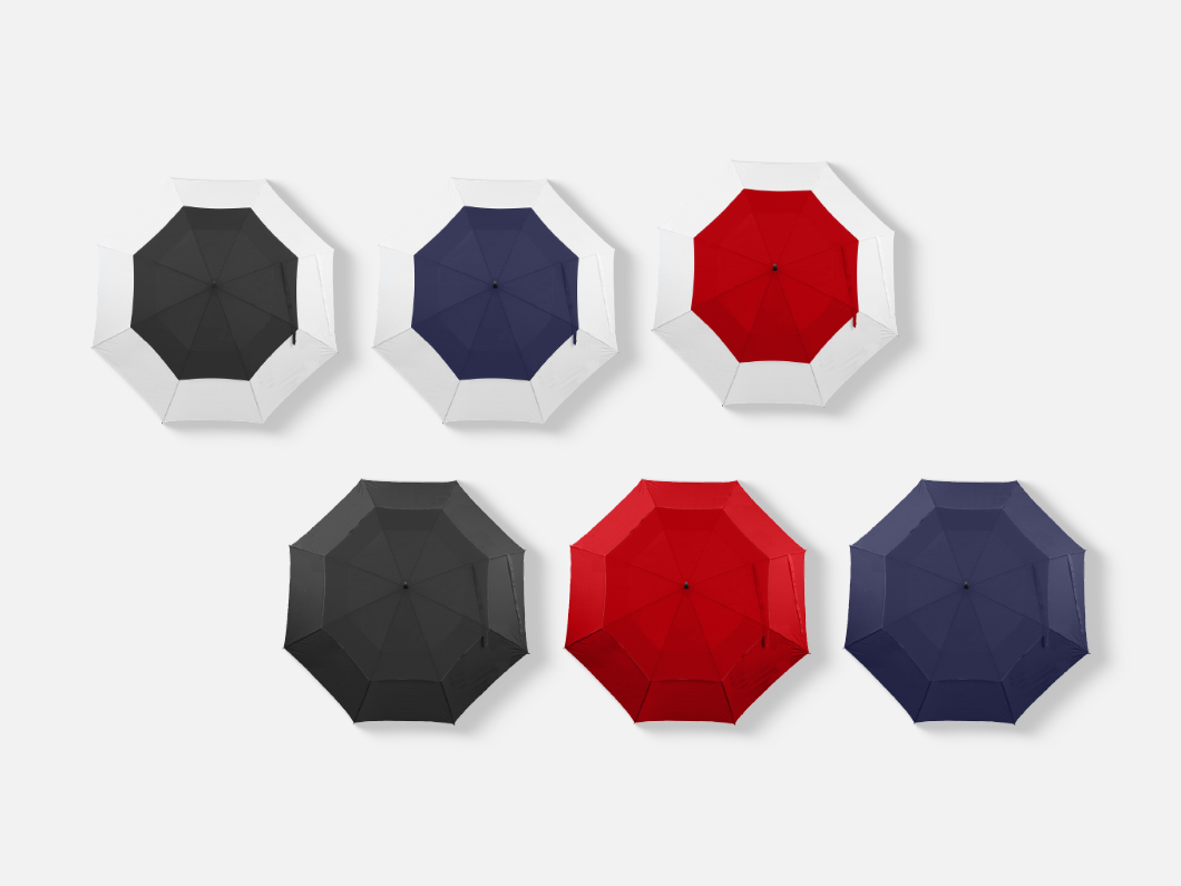 Reinforced Dual-Panel Windproof Umbrella - View 1