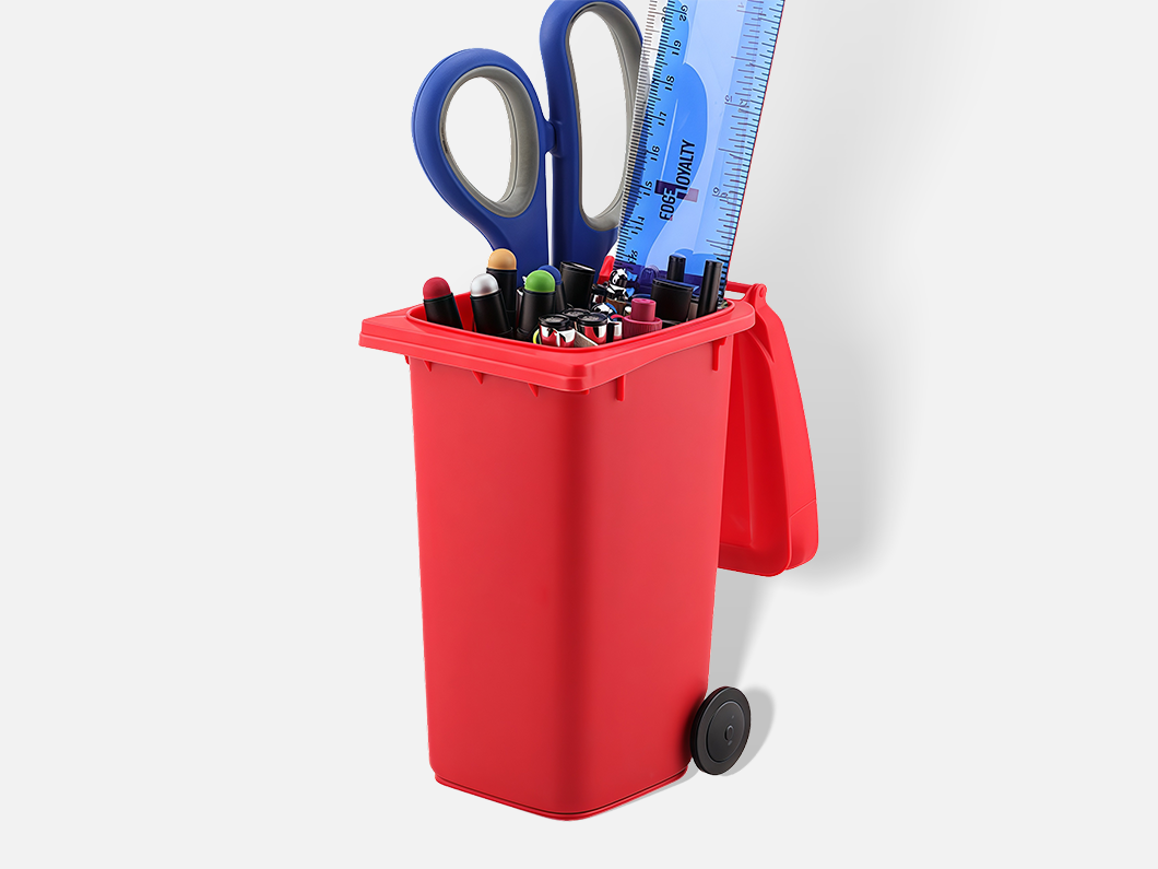 Mini Trash Bin Pen Holder