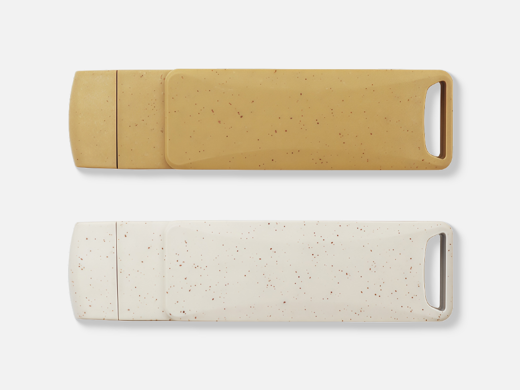 Wheat Straw USB 2.0 Swivel Flash Drive