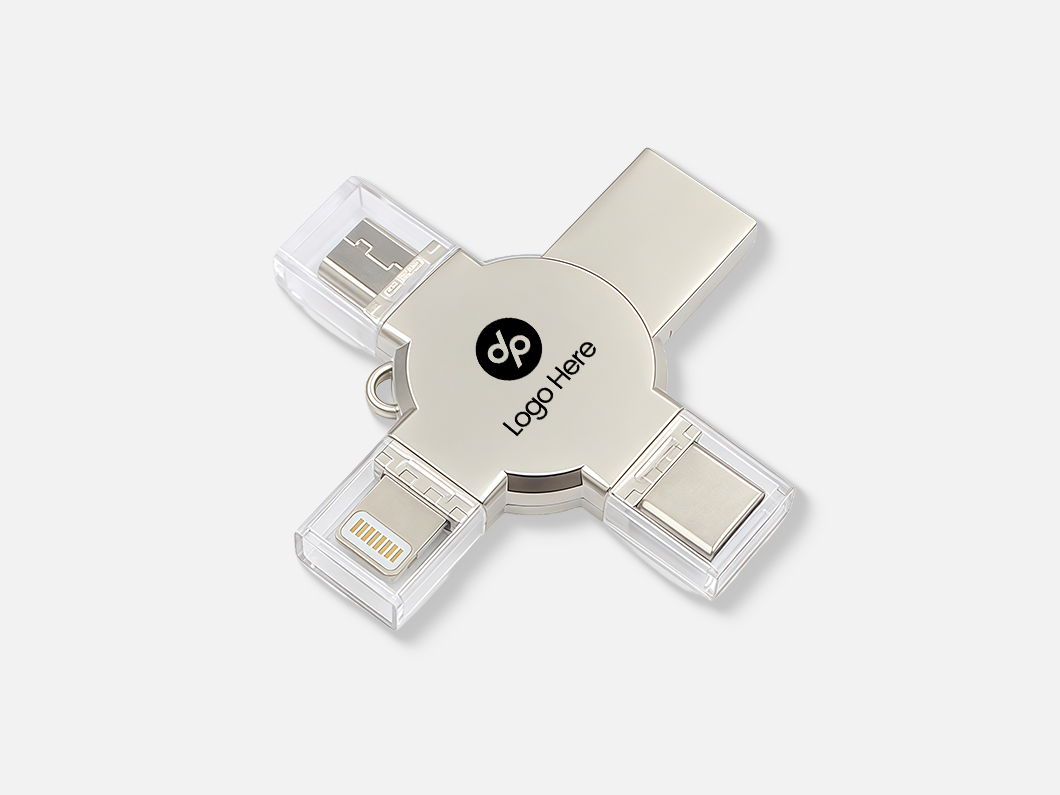 4-in-1 USB 2.0 Multi-Interface Flash Drive - View 3