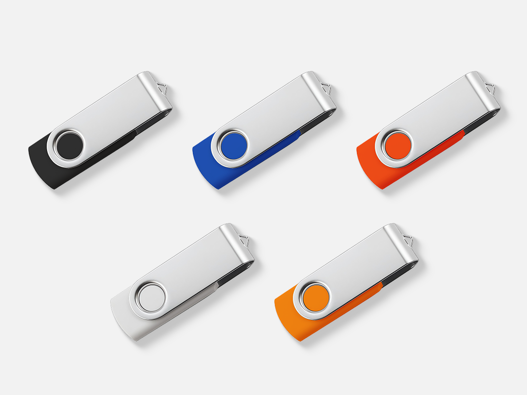 Metal Swivel USB 2.0 Flash Drive