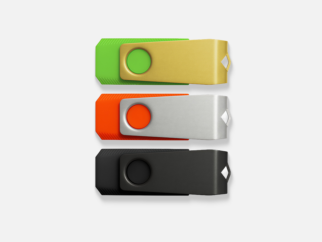 ABS + Metal USB 2.0 Flash Drive - View 1
