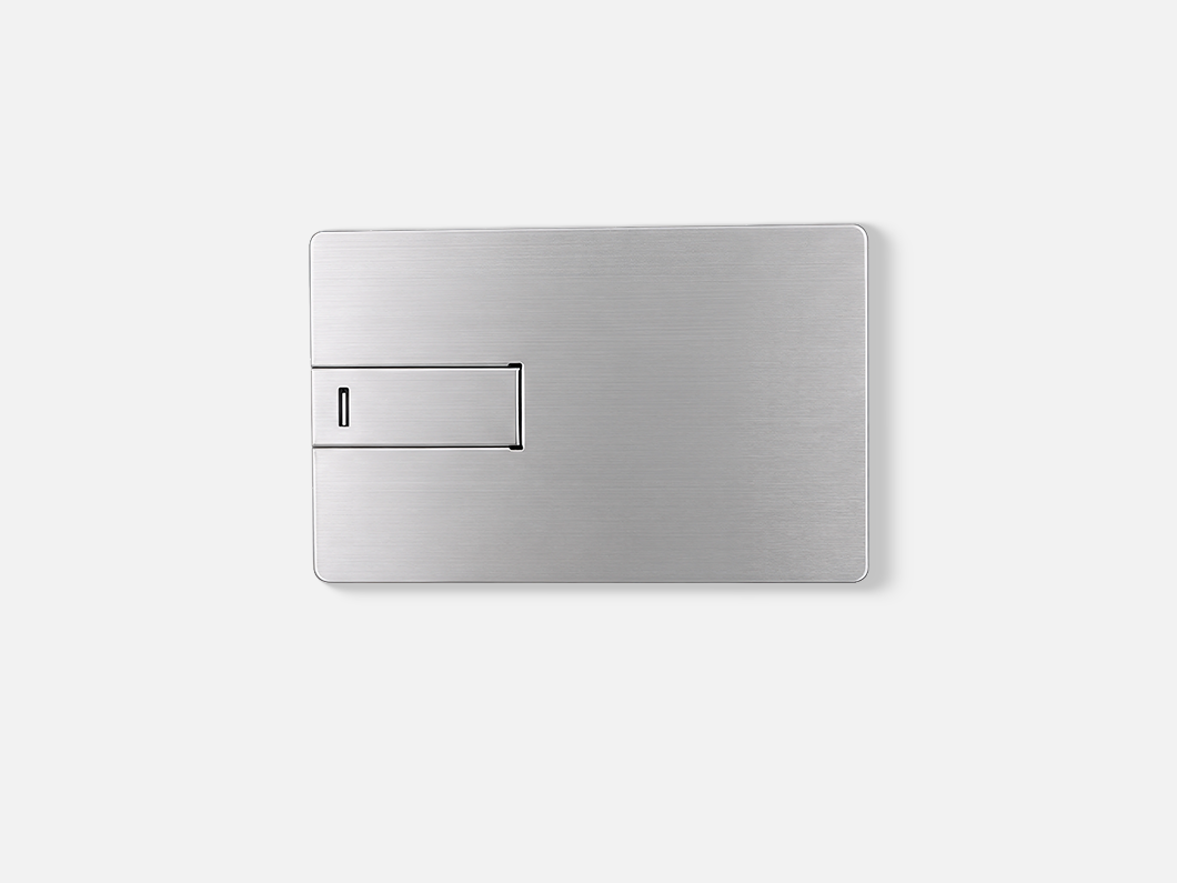 Metal Credit Card USB 2.0 Flash Drive - View 2