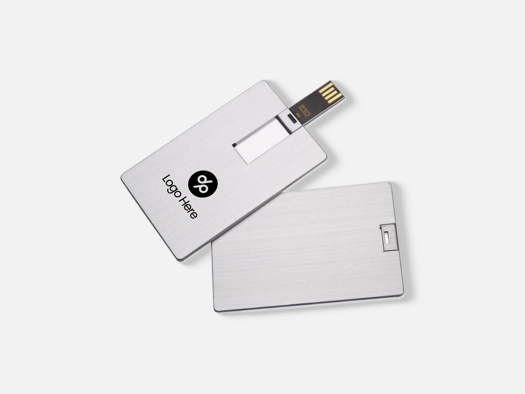 Metal Credit Card USB 2.0 Flash Drive - View 3