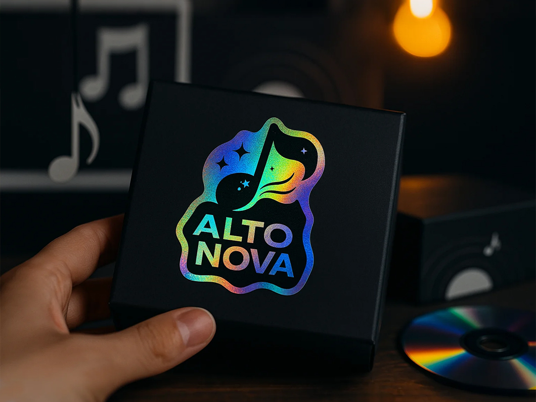 Holographic Shimmer Labels - View 2