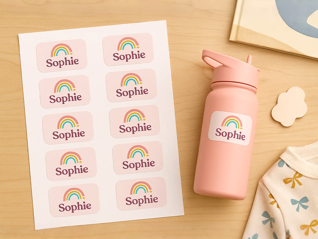 Kids Name Labels - View 2