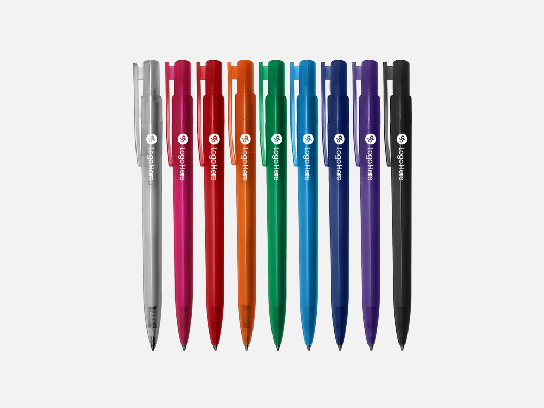 Transparent Barrel Click Pen