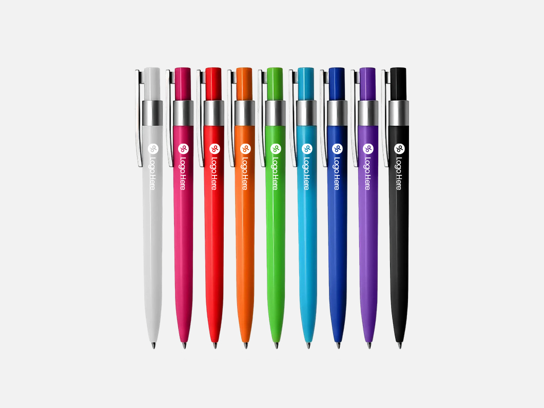 Frosted Euro Click Pen