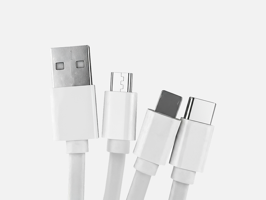 Eco 4-in-1 Bamboo Charging Cable with Phone Stand