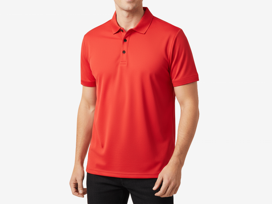 Lightweight Jacquard Polo Shirt