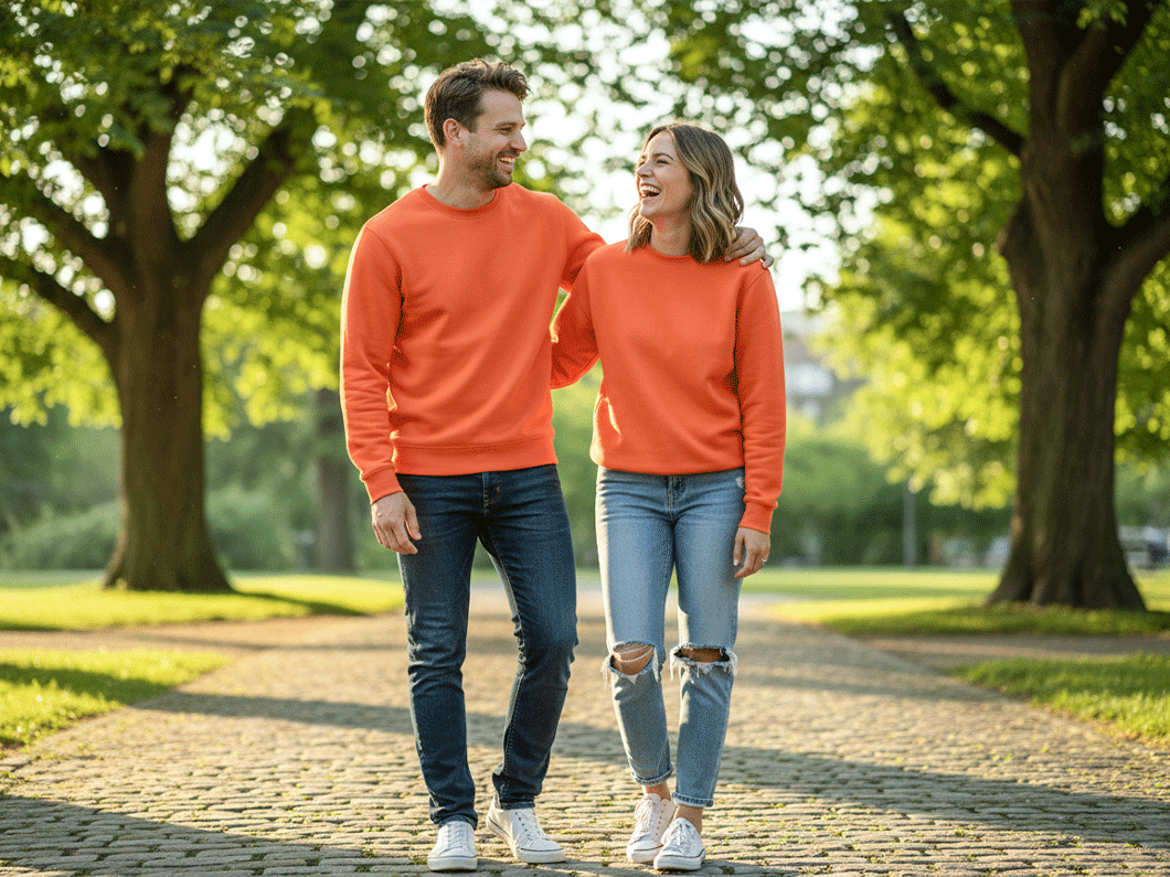 Unisex Cotton Blend Fleece Everyday Sweatshirt - View 1