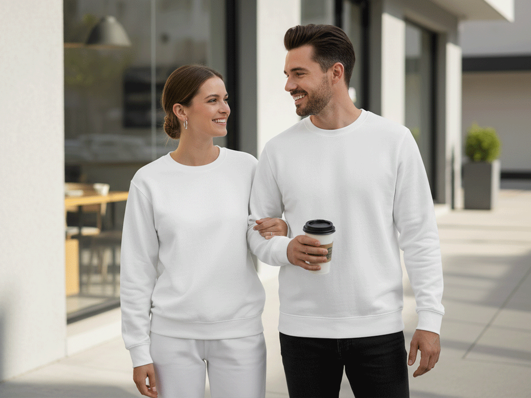 Minimalist Crewneck Sweatshirt - View 1