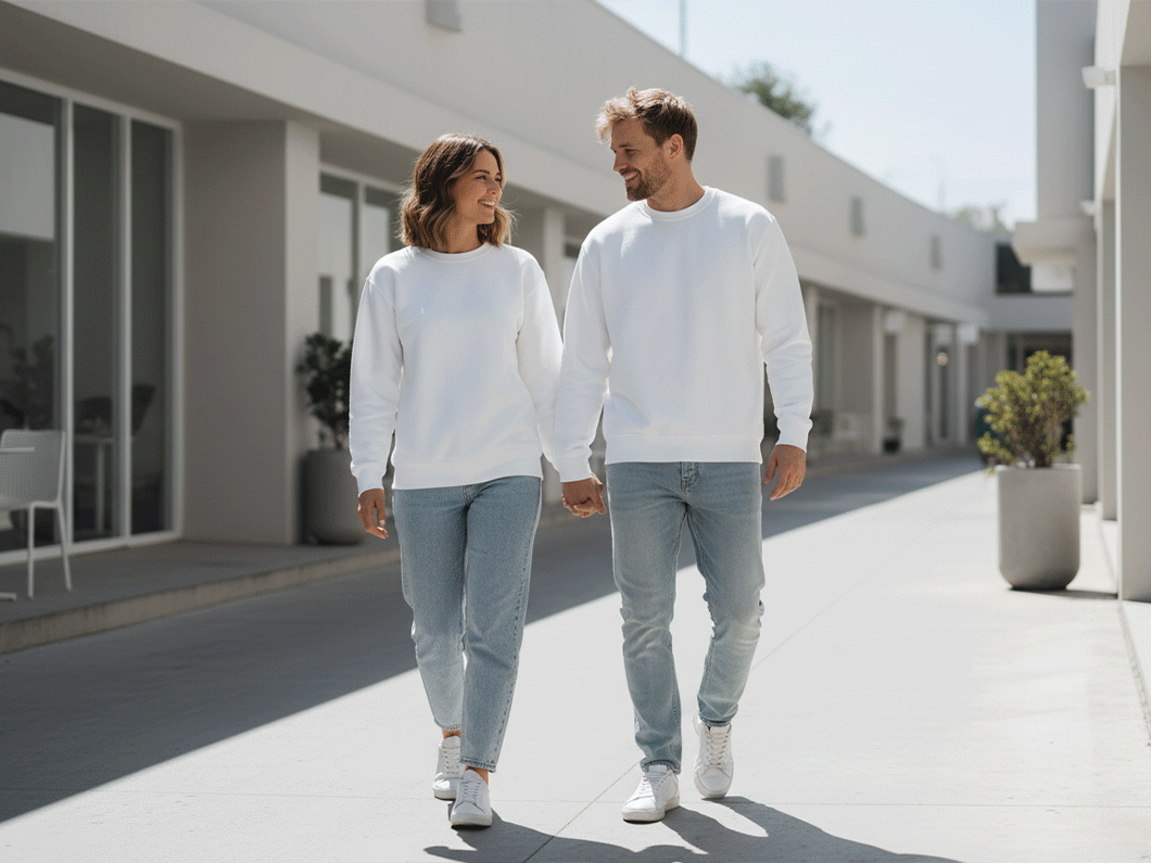 Minimalist Crewneck Sweatshirt - View 2