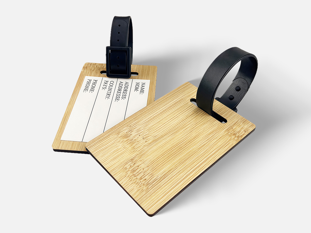 EcoCarry Bamboo Travel Tag
