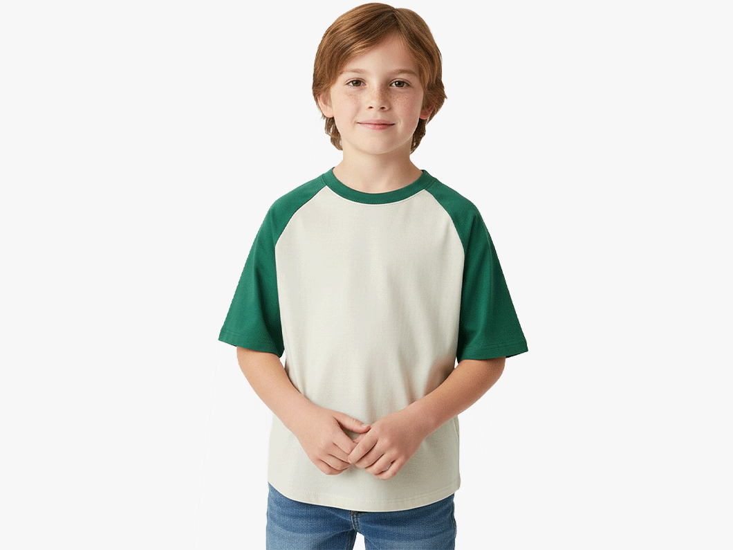 Youth Color Block Raglan T-Shirt - View 2