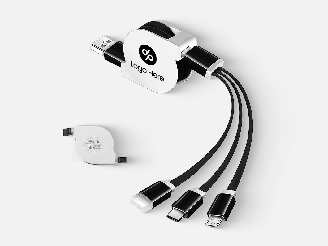 3-in-1 Retractable Charging Cable