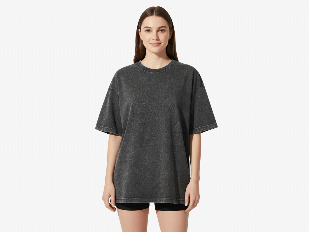 Washed Cotton T-Shirt - View 3